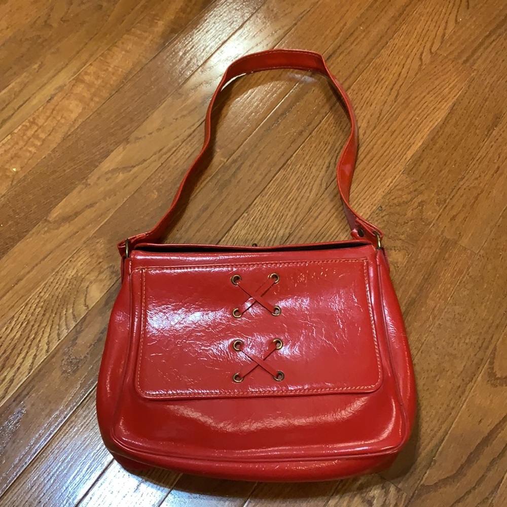 Vintage Lace Up Leather Bag